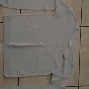 Grey crew neck holister sweater